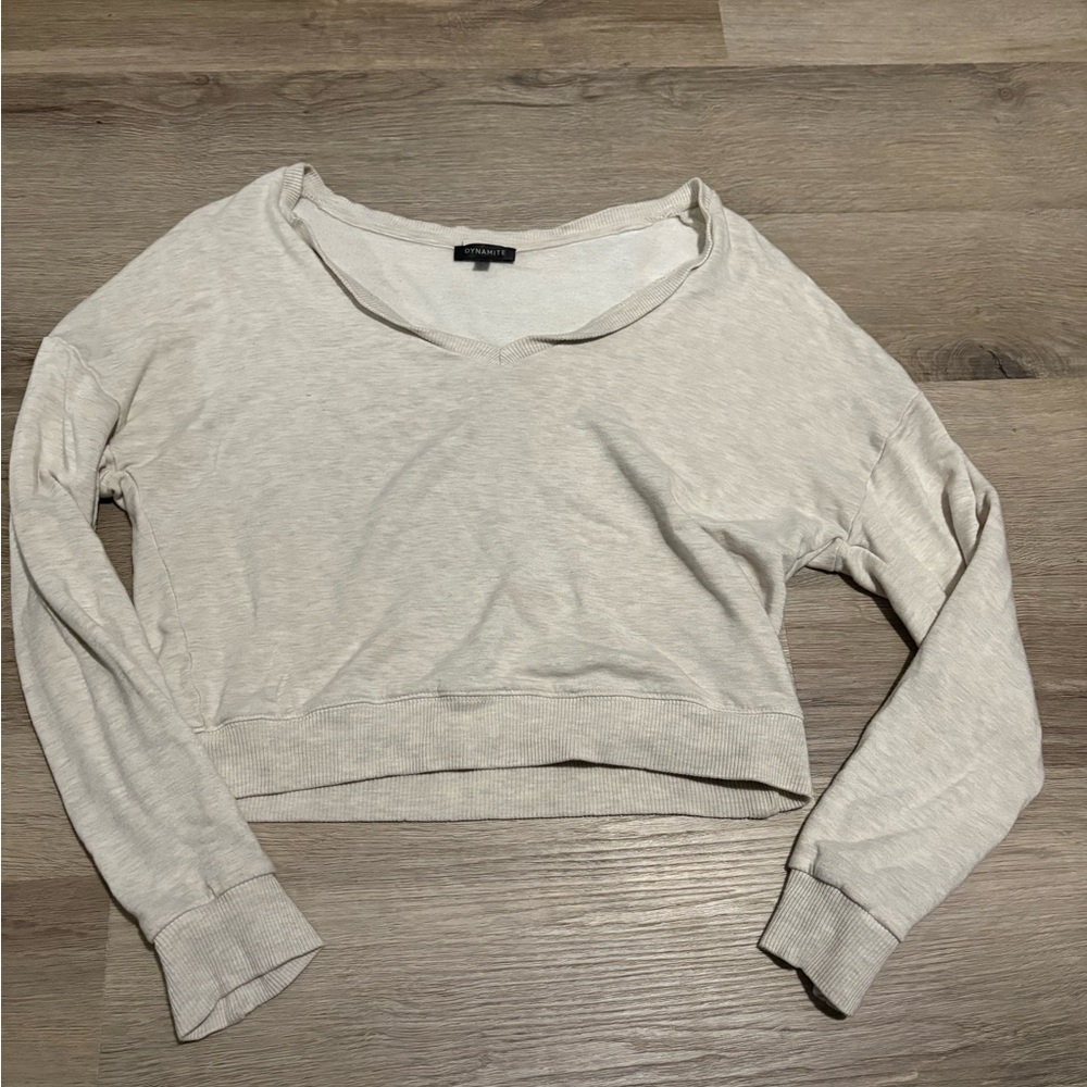 Dynamite Scoop Neck Basic Long Sleeve​​